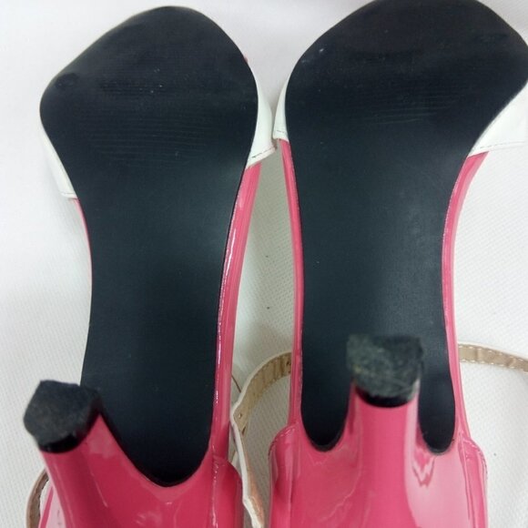 EY Especially Yours Pink & White Patent Heels - Picture 11 of 11